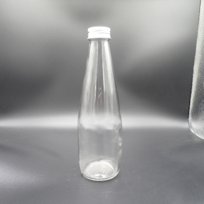 Botella de vidrio de agua de jugo fino